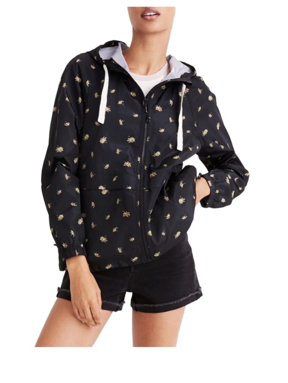 Madewell Raincheck Packable Rain Coat
MARGUERITE DAISY TRUE BLACK, Size - Picture 2 of 10
